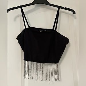 Nasty Gal - Beaded Crop Top